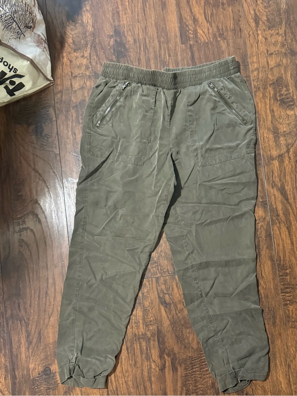 Juicy Couture Olive Green Cropped Jogger Pants